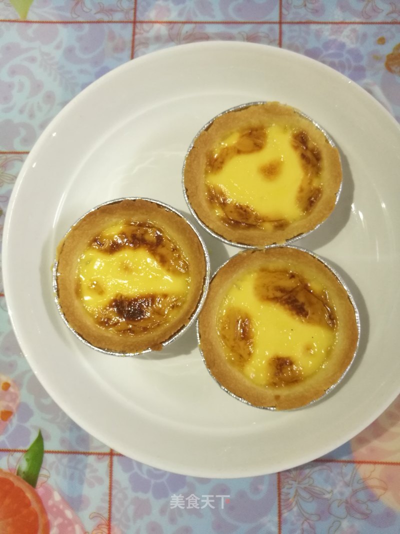 English Egg Tart (handmade Tart Crust and Liquid Tart) recipe