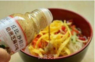 Cold Noodles with Cheese Salad recipe