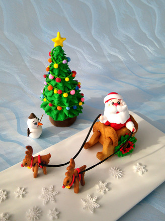 Christmas Fondant Three-dimensional Biscuits