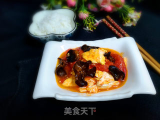 Scrambled Eggs with Tomato Fungus recipe