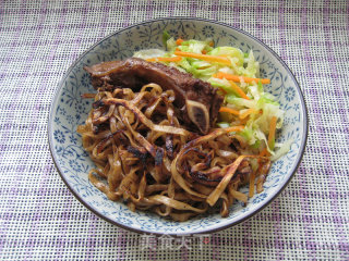 Large Row of Braised Noodles-futian Has No Faces But is Not Happy, Gluttonous, No Meat is Not Happy recipe