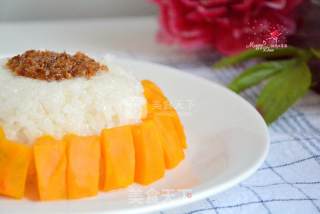 Steamed Pumpkin with Sticky Rice recipe