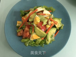 Avocado Egg Vegetable Salad#蛋美食# recipe