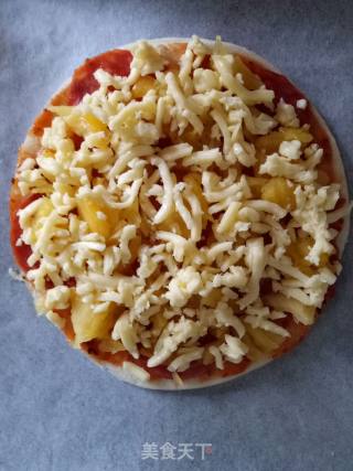 Summer Lazy Meal Hawaiian Pizza recipe