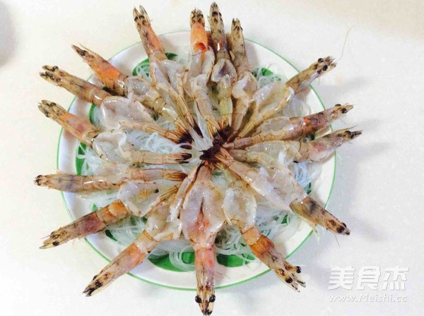 Steamed Shrimp with Garlic Vermicelli recipe