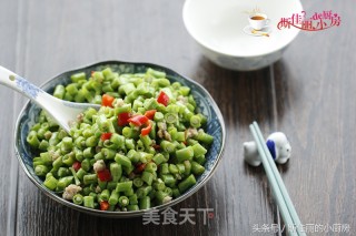 Stir-fried Beans with Minced Meat recipe