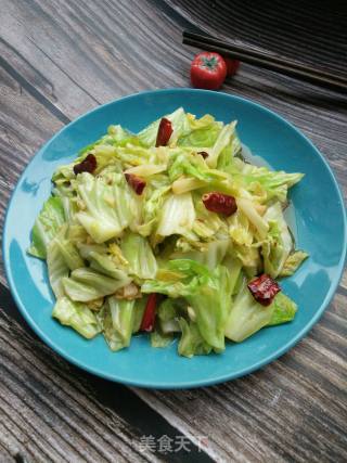Stir-fried Cabbage with Oyster Sauce and Garlic recipe