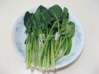 Spinach Soup with Chicken Balls recipe
