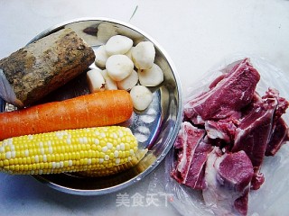 Fresh Yam Corn Bone Soup recipe