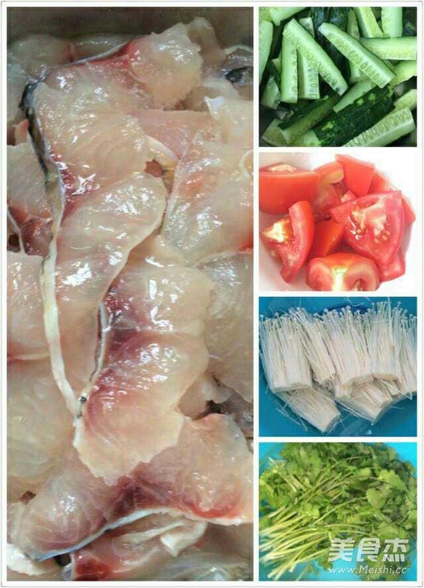 Boiled Fish Fillet with Pickled Peppers recipe