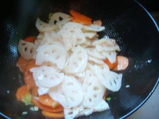 Vegetarian Fried Lotus Root and Carrot Slices recipe