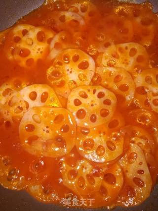 Tomato Sauce Lotus Root Slices recipe