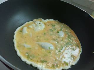 #蛋美食#green Onion Goose Omelette recipe