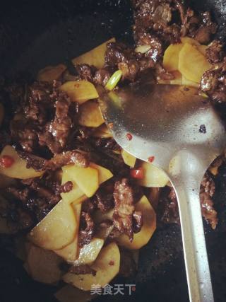 Beef Fried Potato Chips recipe