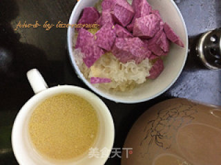 Purple Potato and Tremella Soup recipe