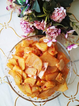 Spicy Cabbage Potato Chips recipe