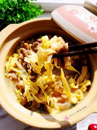 Hot and Sour Cabbage and Bean Curd Beef Pot recipe