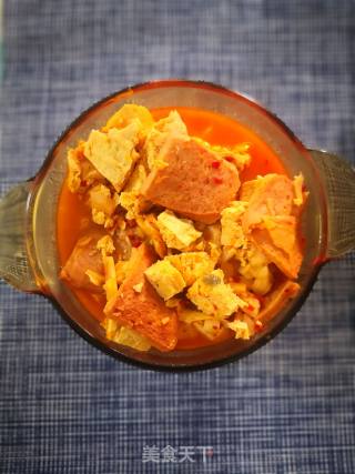 Spicy Cabbage Frozen Tofu Pot recipe