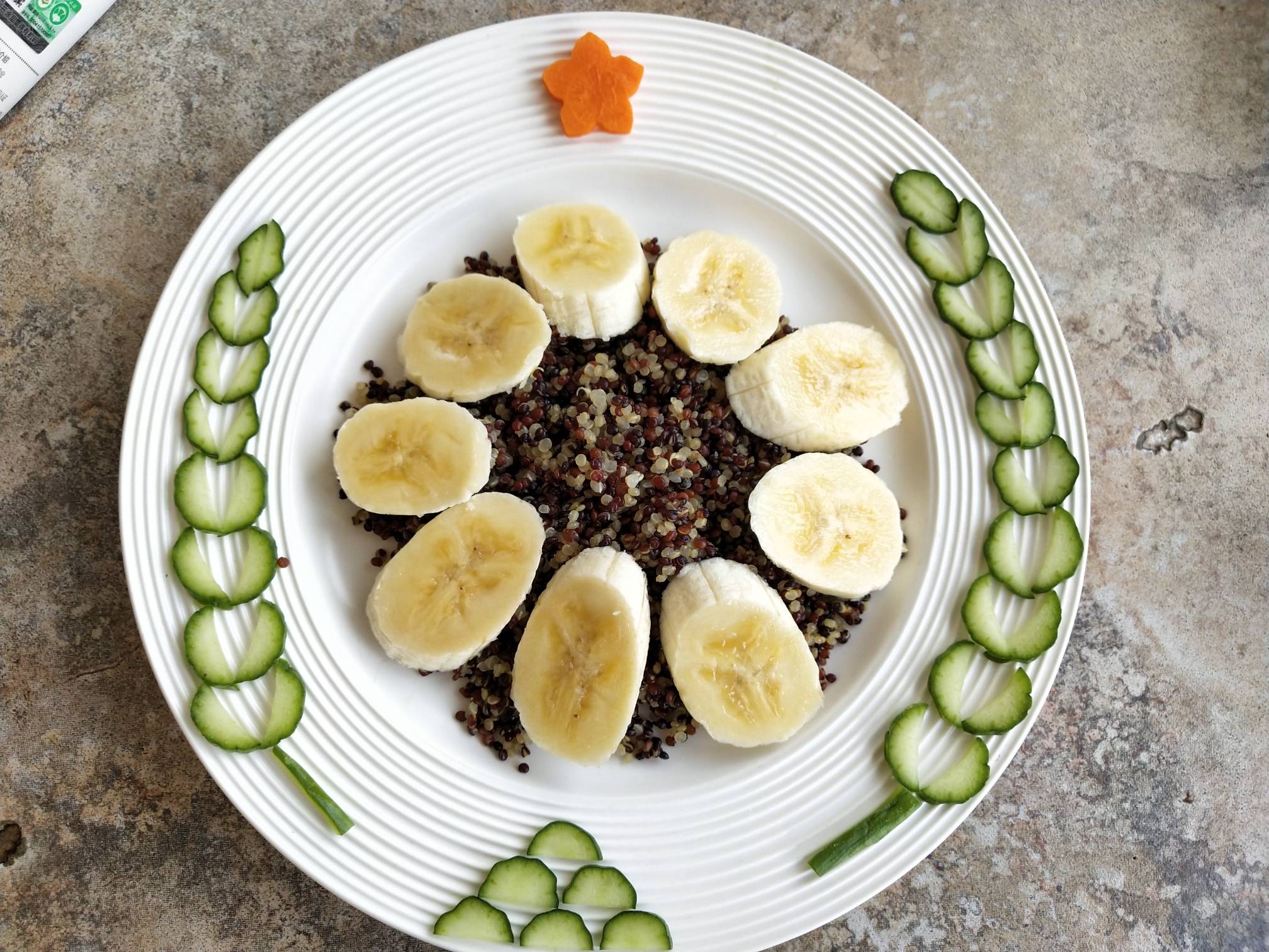 Milk Quinoa Fruit Plate recipe