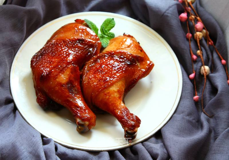 #四session Baking Contest and is Love to Eat Festival#barbecue Chicken Drumsticks with Honey Sauce Fork recipe