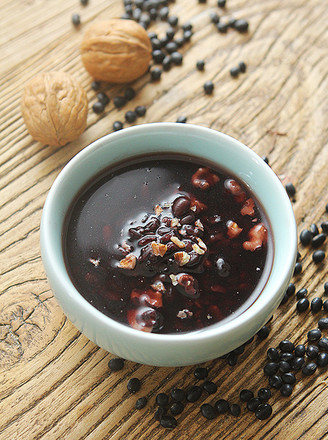 Walnut Black Bean Black Rice Black Sesame Porridge recipe
