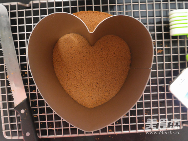 Dove Black Heart-shaped Mousse Cake recipe