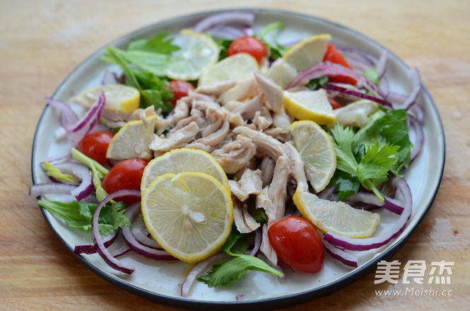 Lemon Chicken Salad with Red Wine Vinegar recipe