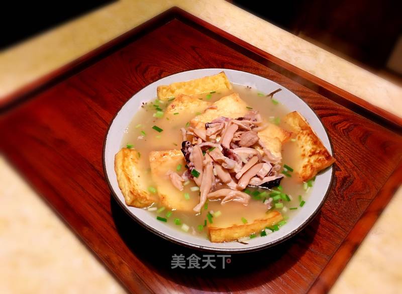 Stewed Tofu with Dried Cuttlefish recipe