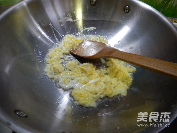 Loofah and Egg Fried Rice recipe
