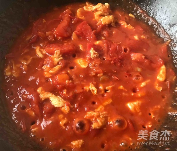 Tomato Scrambled Eggs (simple Thick Sauce) recipe