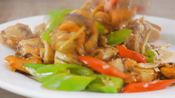 A Small Seafood Stir-fry that Combines Deliciousness and Rice-stir-fried Fan recipe