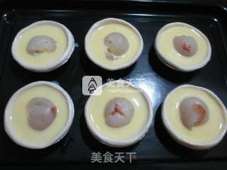 Fresh Lychee Egg Tart recipe