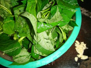 Garlic Sweet Potato Leaves recipe