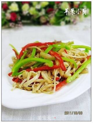 Stir-fried Enoki Mushroom recipe