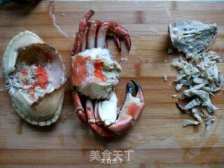 Stuffed Golden Crab with Ginger and Scallion recipe