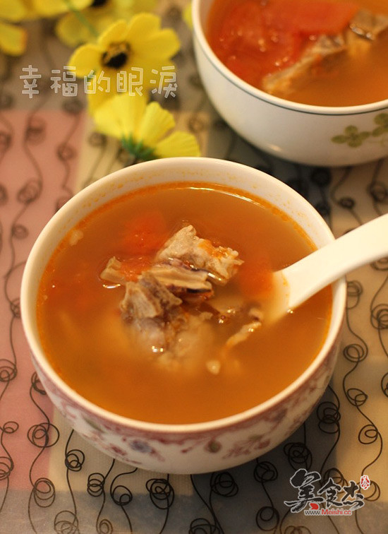 Tomato Cuttlefish Pork Ribs Soup recipe
