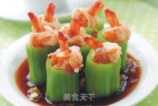 [garlic and Loofah Fresh Shrimp Cup] The Delicacy that Needs to be "steamed" in Summer recipe