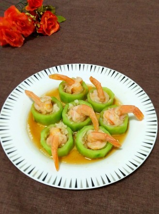 Loofah Shrimp Cup recipe