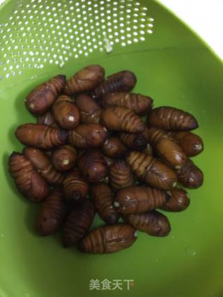 Stir-fried Silkworm Chrysalis recipe