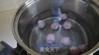 Purple Flower Mushroom Meatball Soup recipe