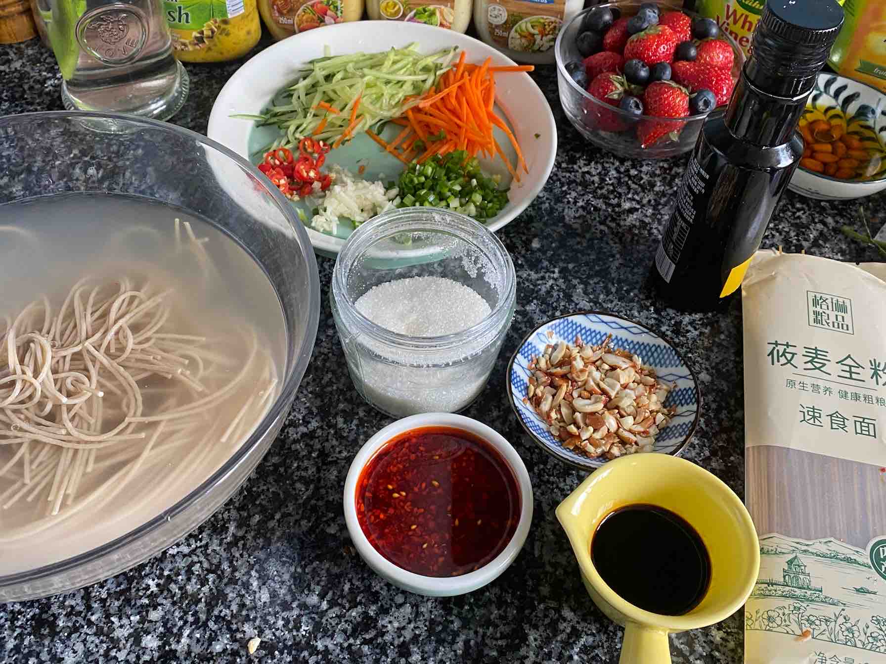 Sweet and Sour Spicy Naked Oat Noodles recipe
