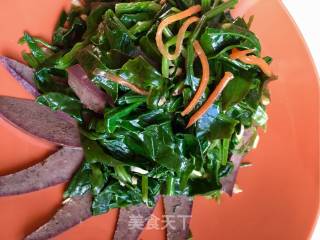 Spinach with Pork Liver recipe