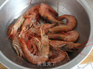 Salt-fried Argentine Red Shrimp recipe