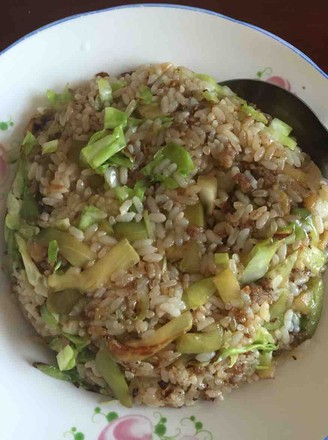 Fried Rice with Minced Meat and Eggplant recipe