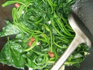 Garlic Sweet Potato Leaves recipe