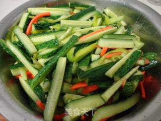 Pickled Cucumber Strips recipe