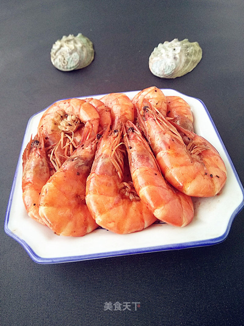 Fried Prawns with Black Pepper recipe