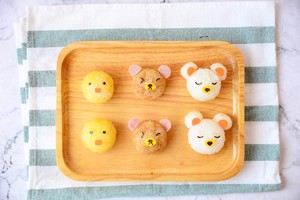 Full of Vitality Fried Chicken Curry Cartoon Bento recipe