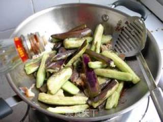 Stir-fried Eggplant with Hot Peppers recipe