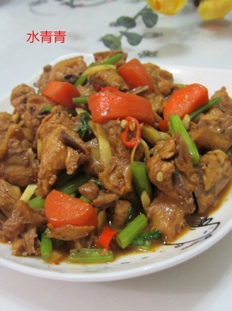 Stir Fried Chicken with Carrot recipe